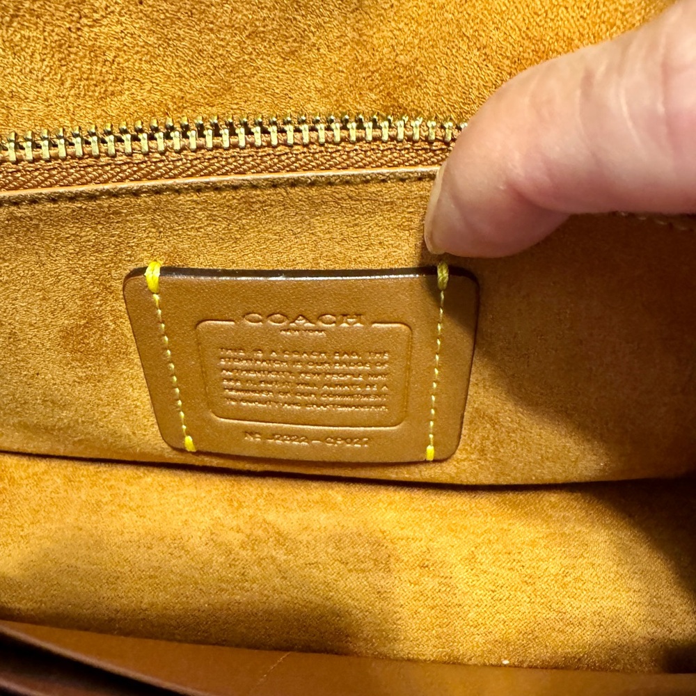 Coach Tabby Dusty Rose Patent Leather Chain Crossbody Clutch - Picture 6 of 7